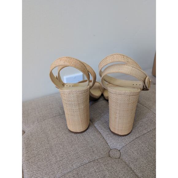 J. Crew Woven Heeled Sandals size 8.5 - Picture 4 of 8